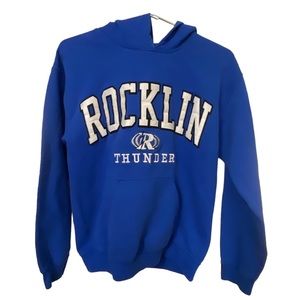 Retro ROCKLIN Thunder High School Football Men’s S Hoodie High End